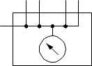 4-way distributor plate, with pressure gauge