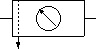 Air service unit, simplified representation